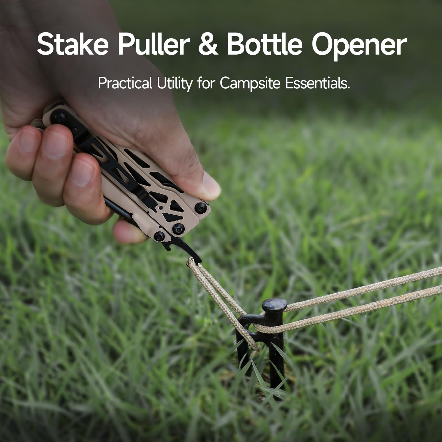 NexTool Camper CP10 Multitool, 12-in-1 Outdoor Multitool mit Schere, Feuerstarter, Zeltnagelzieher, verriegelbarem Messer & Säge, EDC Ausrüstung für Camping, Wandern, Backpacking, Geschenk für Männer