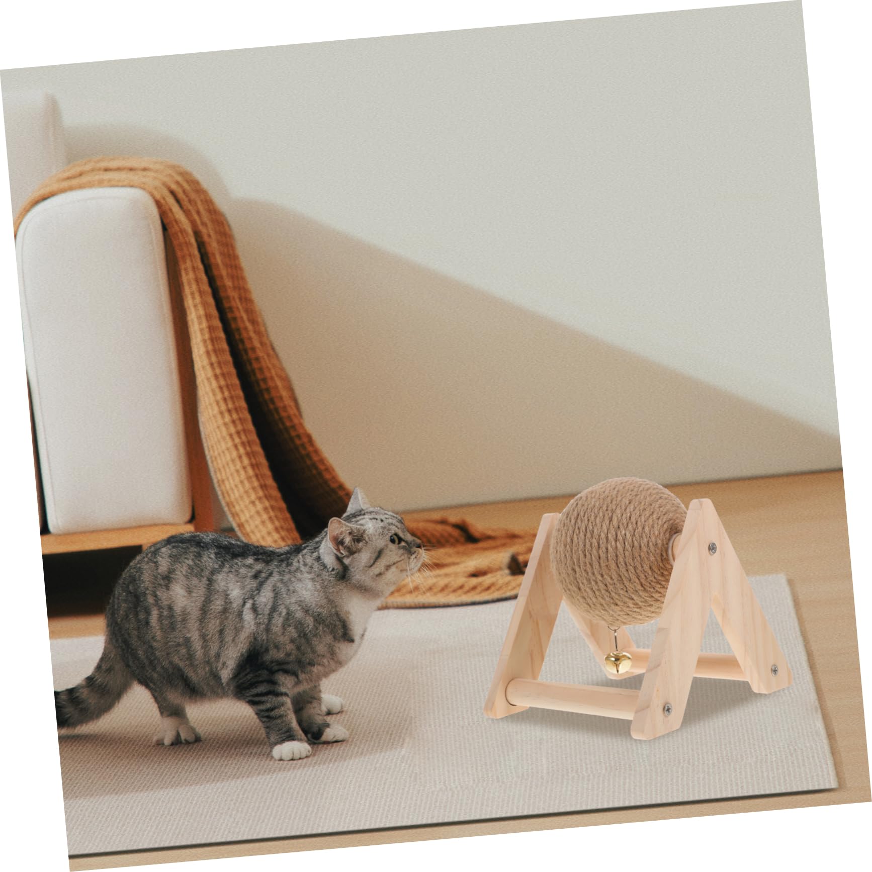 Jouet Boule à Griffer pour Chat Anti-Stress Mâcher