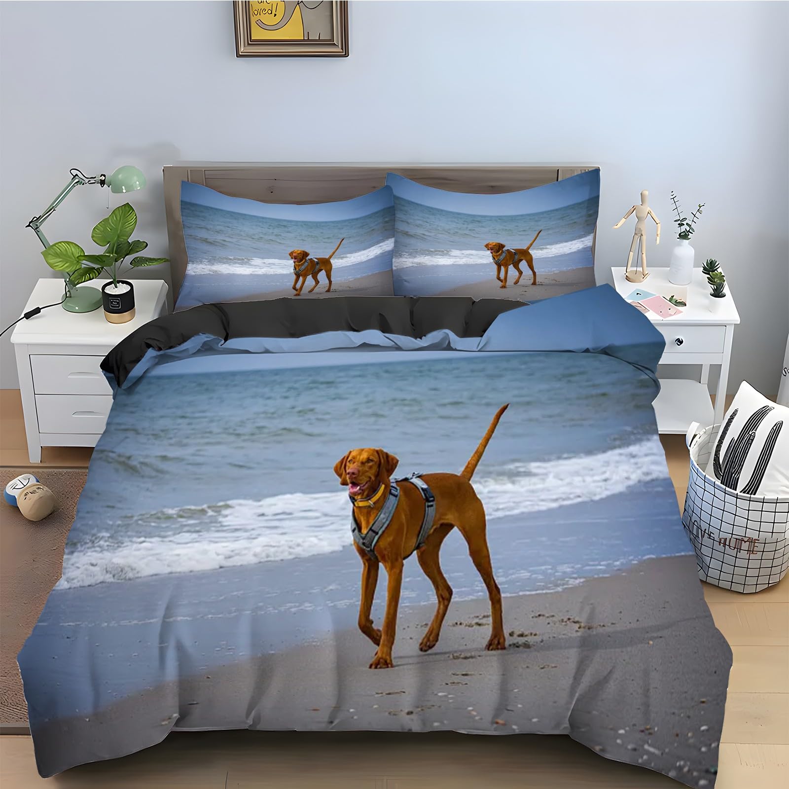 Parure de lit chiot pour remplacer le linge de lit rêche et difficile à border