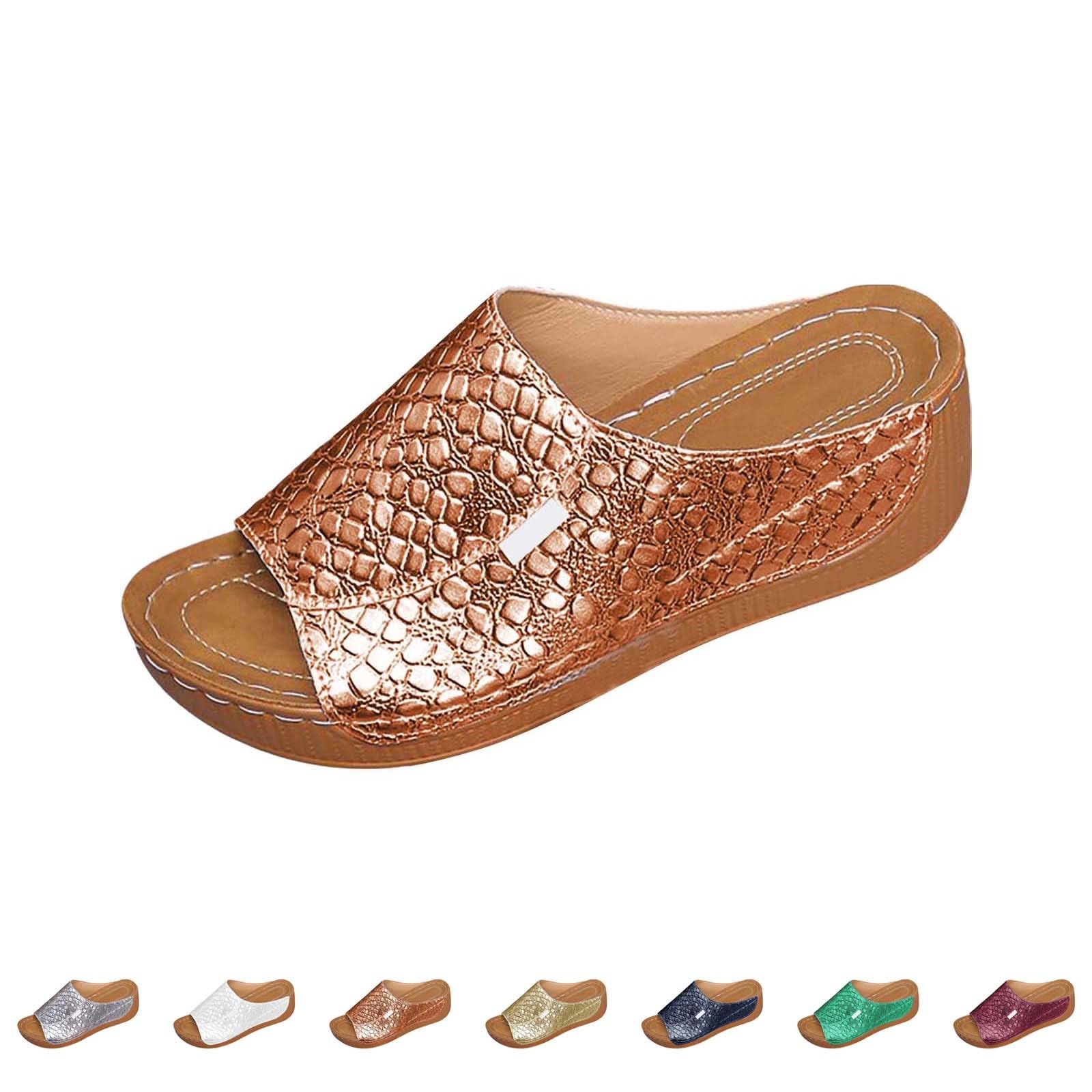 Sandali Donna con Zeppa Zeppe Estive Neri Comodi Ciabatte da Spiaggia con Tacco a Spillo da Donna Suola Sandali Casual Fondo a Spillo Alti Estive Scarpe
