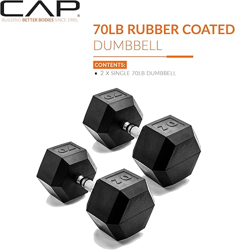 Miniatura 44 de CAP Barbell - Mancuerna recubierta Varias opciones de pares y conjuntos