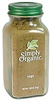 Vista 4 de Simply Organic Hoja de salvia molida, orgánica certificada 1.41 oz Salvia officinalis L. (paquete de 2)