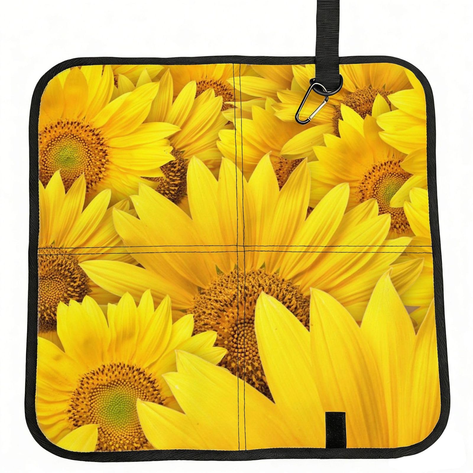 ERCgad Sunflowers Print Foldable Seat Cushion Portable Chair Pad Lightweight Travel Outdoor Office Home