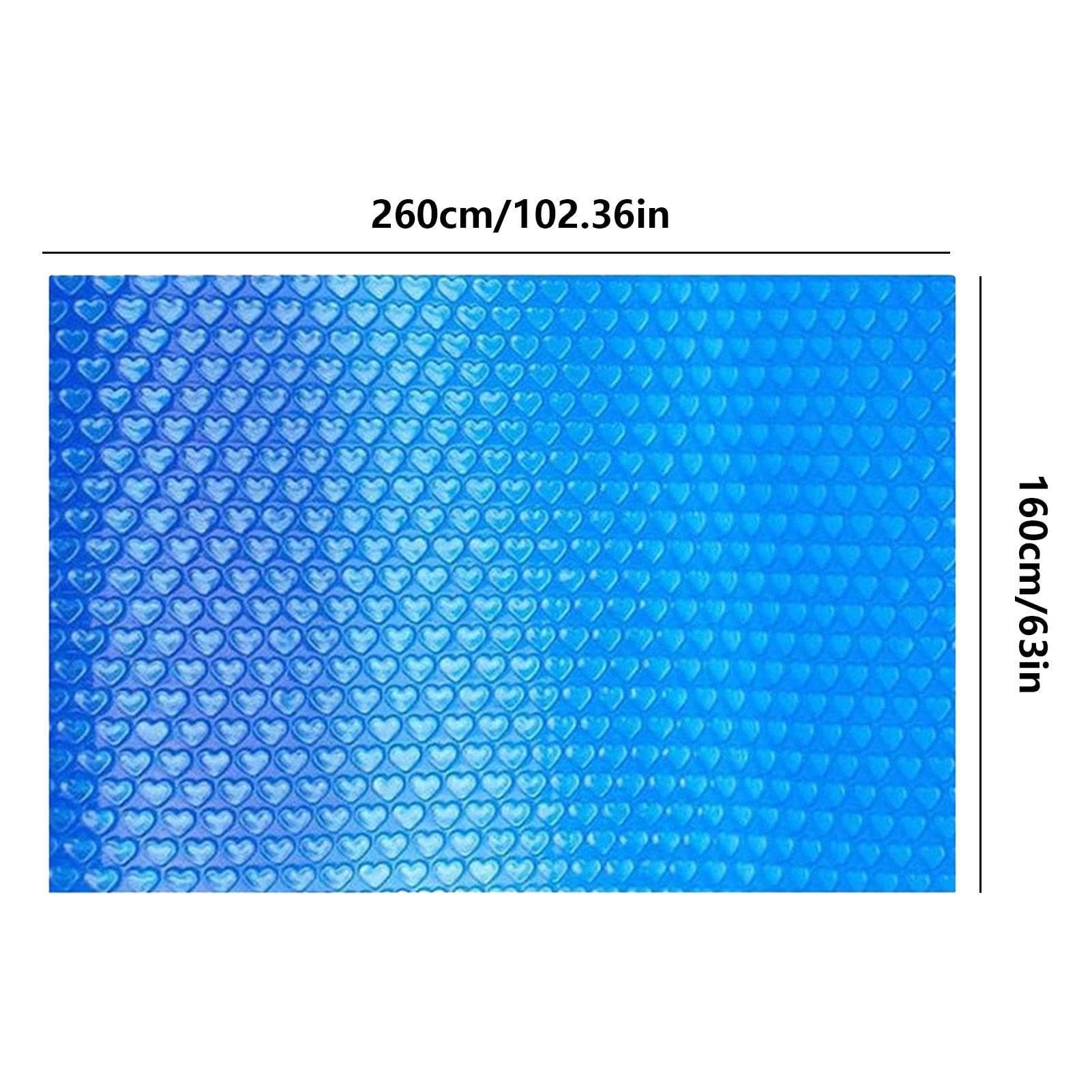 Telo di copertura solare per piscina, rettangolare, 260 x 160 cm