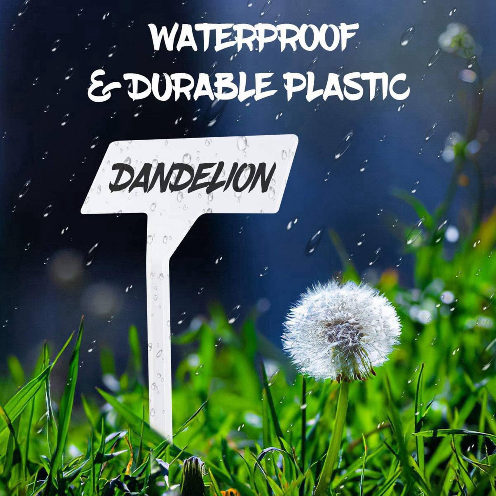 Etichetta per Piante da Esterno da 160 Pezzi, Etichette di Tipo T per Piante In Plastica Impermeabile, Pennarelli da Giardino Durevoli, Perfetti per e Fiori