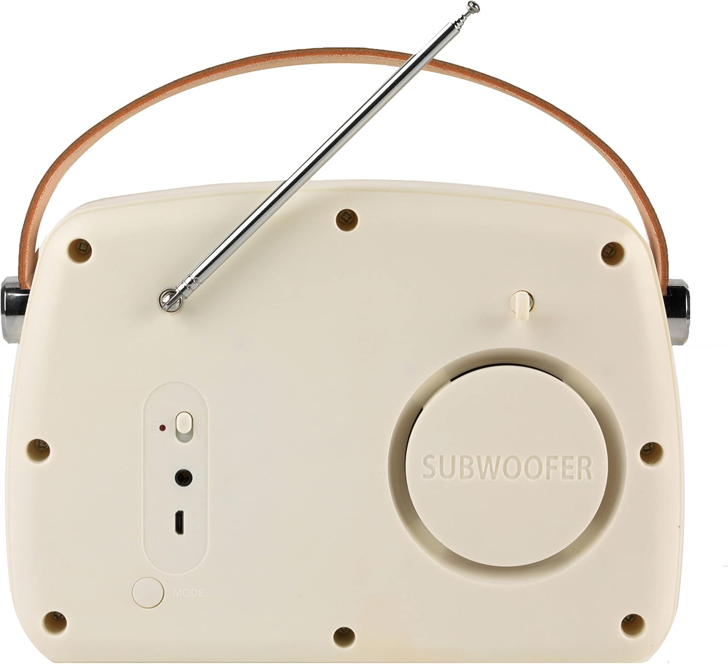 Intempo EE3332CRMSTKEU Bluetooth Speaker rear view with antenna extended