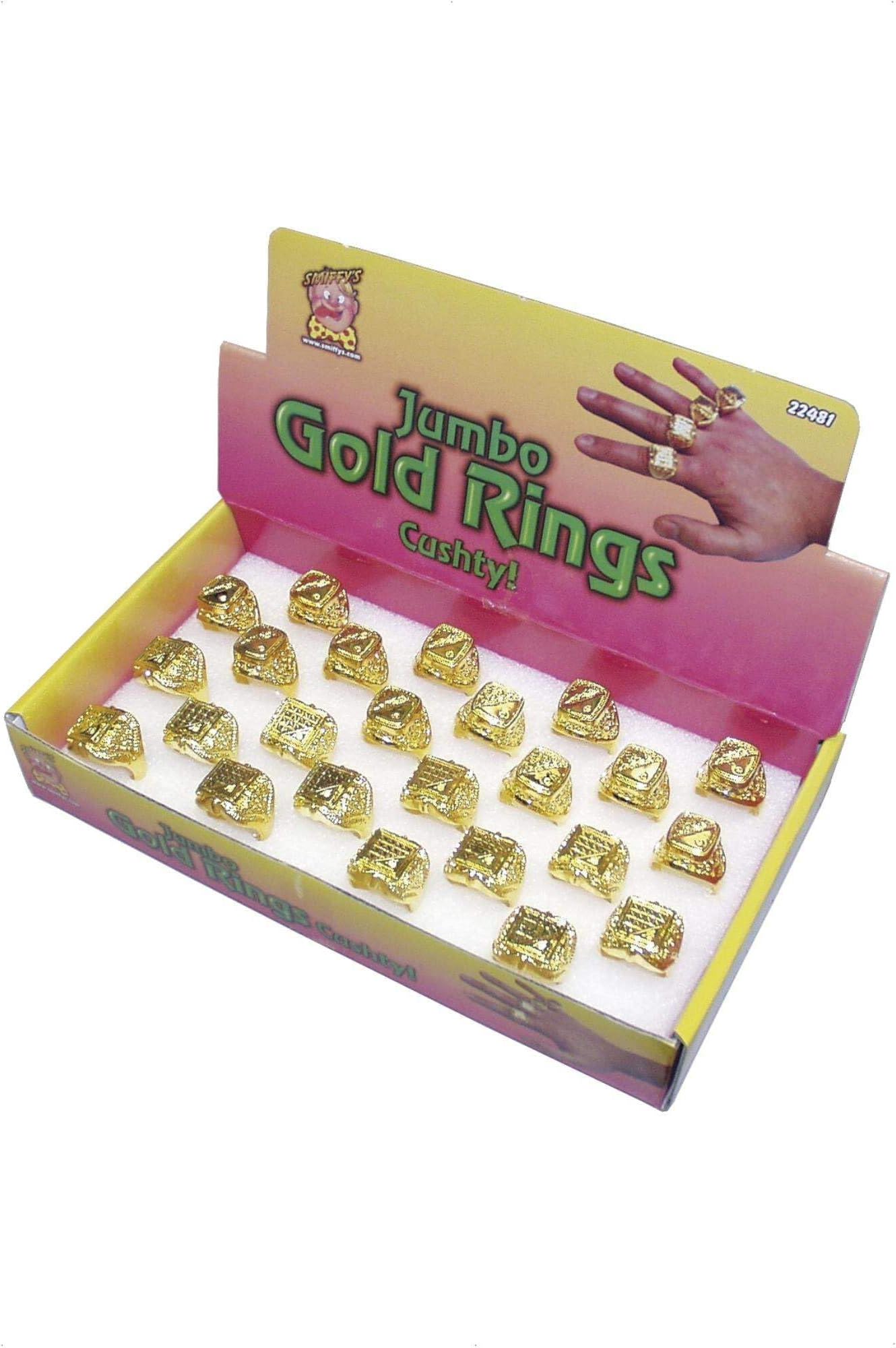 Smiffys 22481 Seal Ring, Assorted Shapes, One Ring