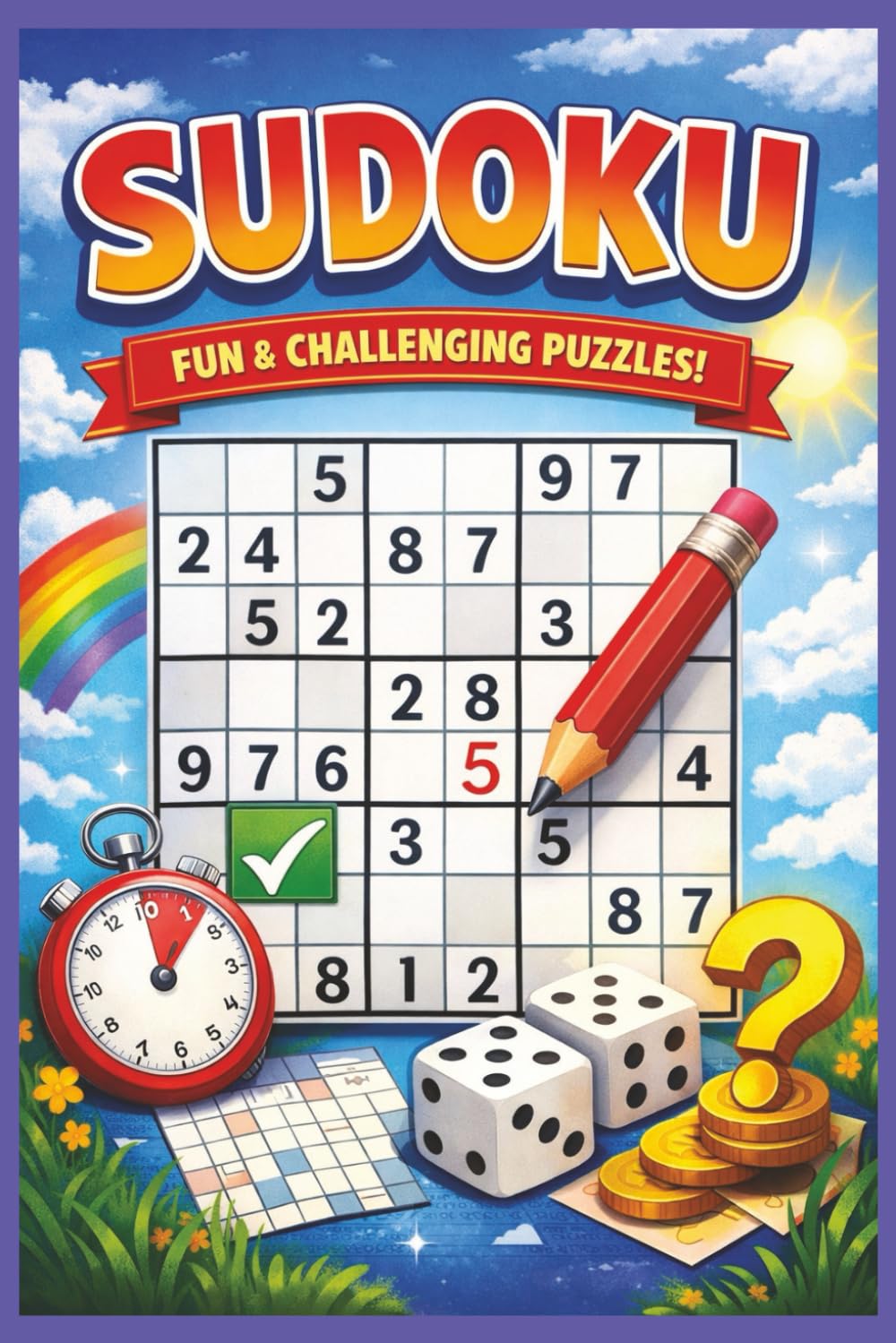 Train Your Brain with Sudoku: Fun & Challenging Puzzles to Boost Memory, Logic & Mental Sharpness (Sudoku Puzzle Collection)