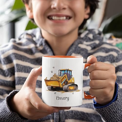 Miniatura 10 de Nombre personalizado Tazas de café para niños, Tazas de café personalizadas pastel colorido globo de aire caliente, Tazas de café y té de chocolate