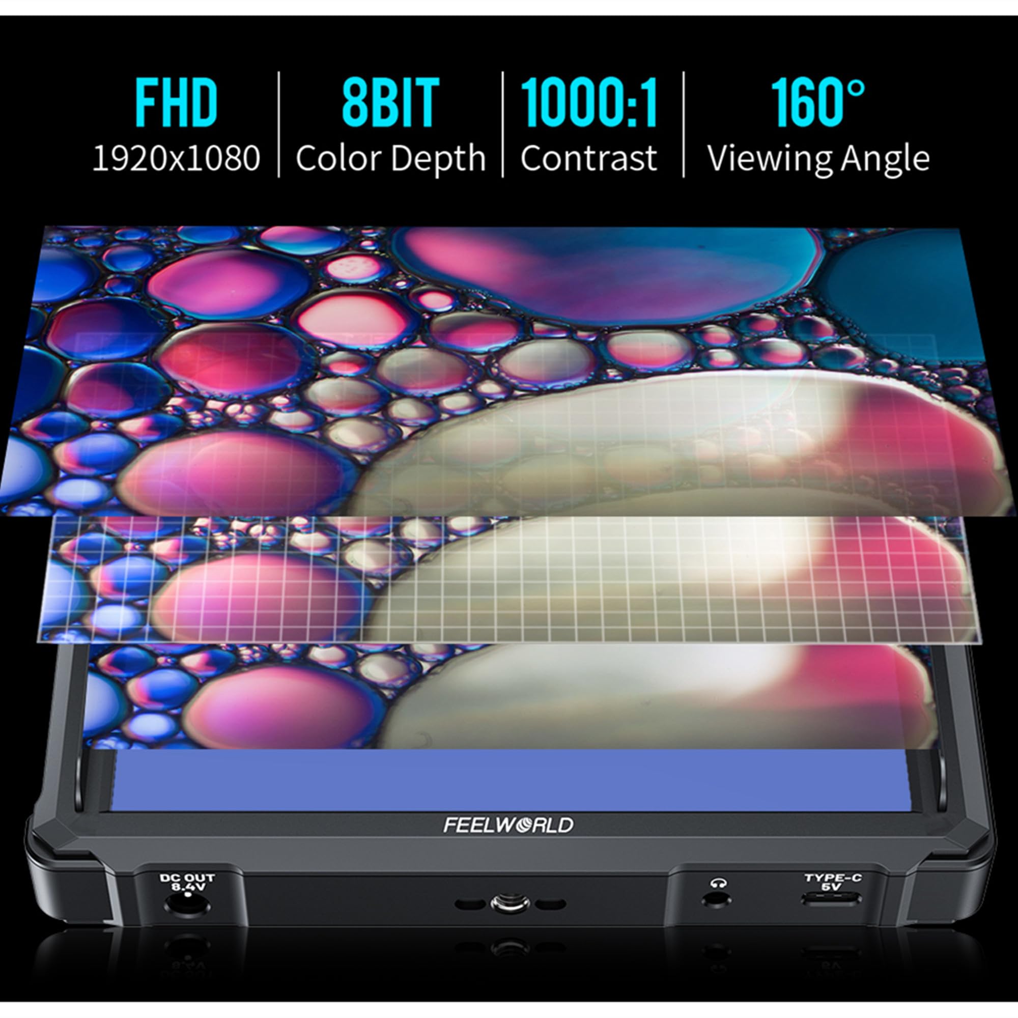 Amazon.co.jp: FEELWORLD FW568 PRO カメラ外部モニター 6インチ 3D