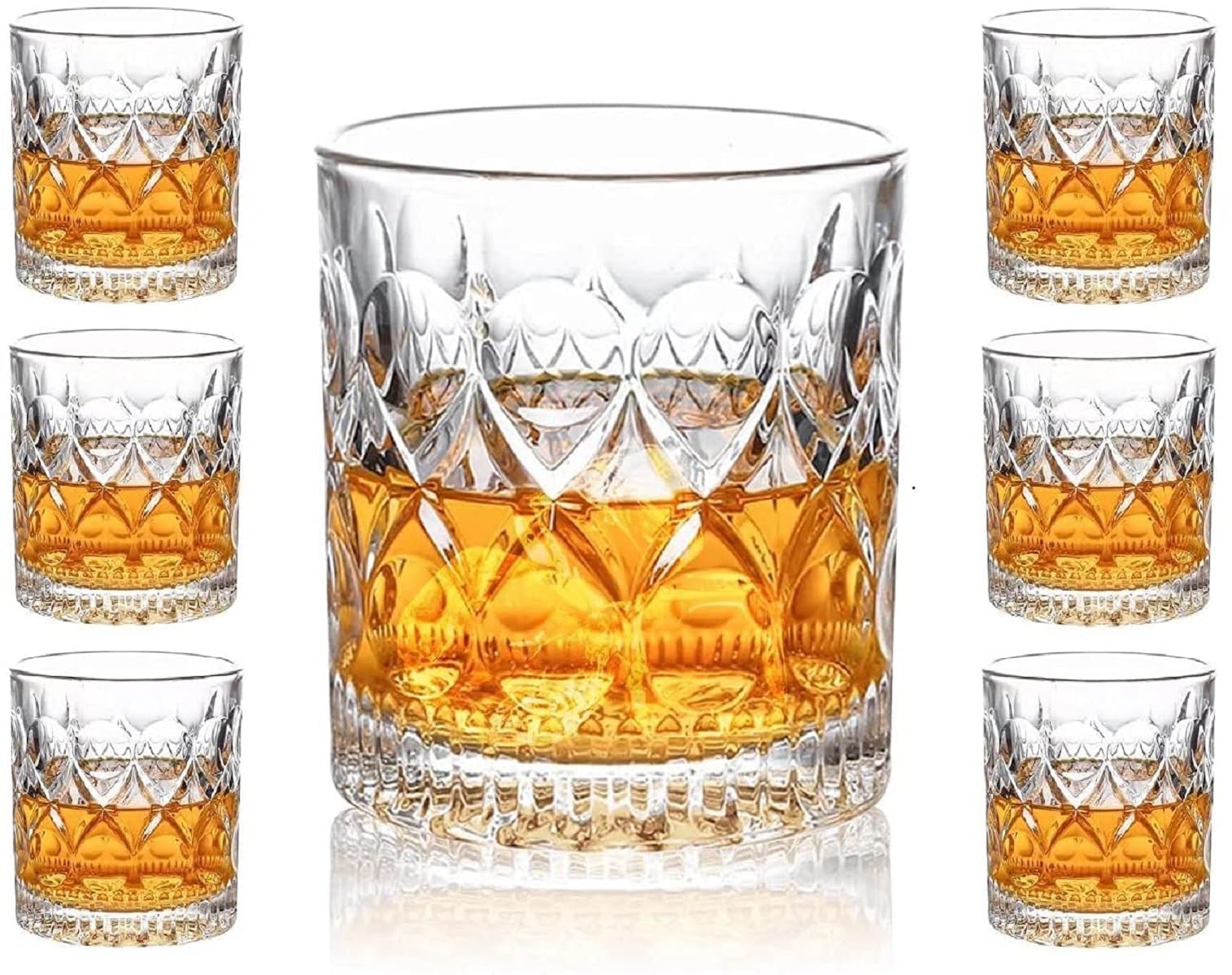 Classic Whiskey Glasses Set - 2 Premium Tumblers -2