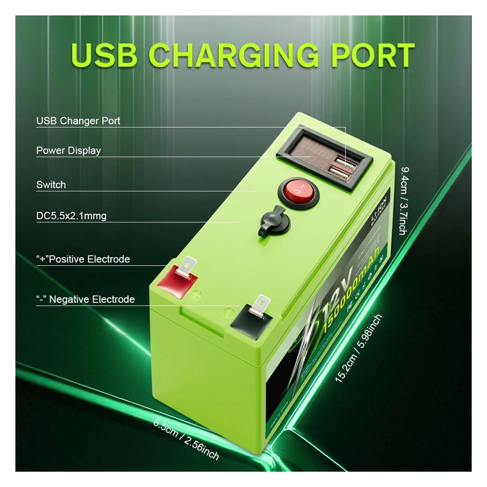 Batería De Ciclo Profundo De Litio LiFePO4 De 12V 150Ah For Energía Solar