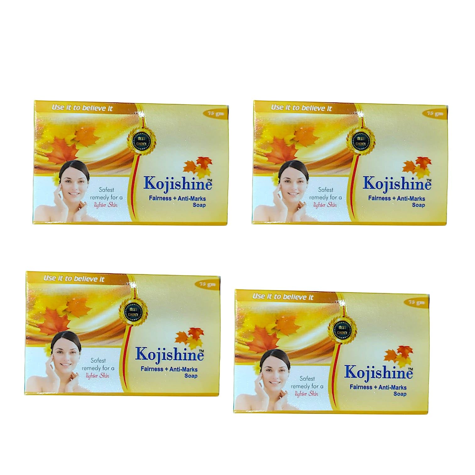 kojishine fairness and anti marks soap for all skin type 75g pack of 4-image-42