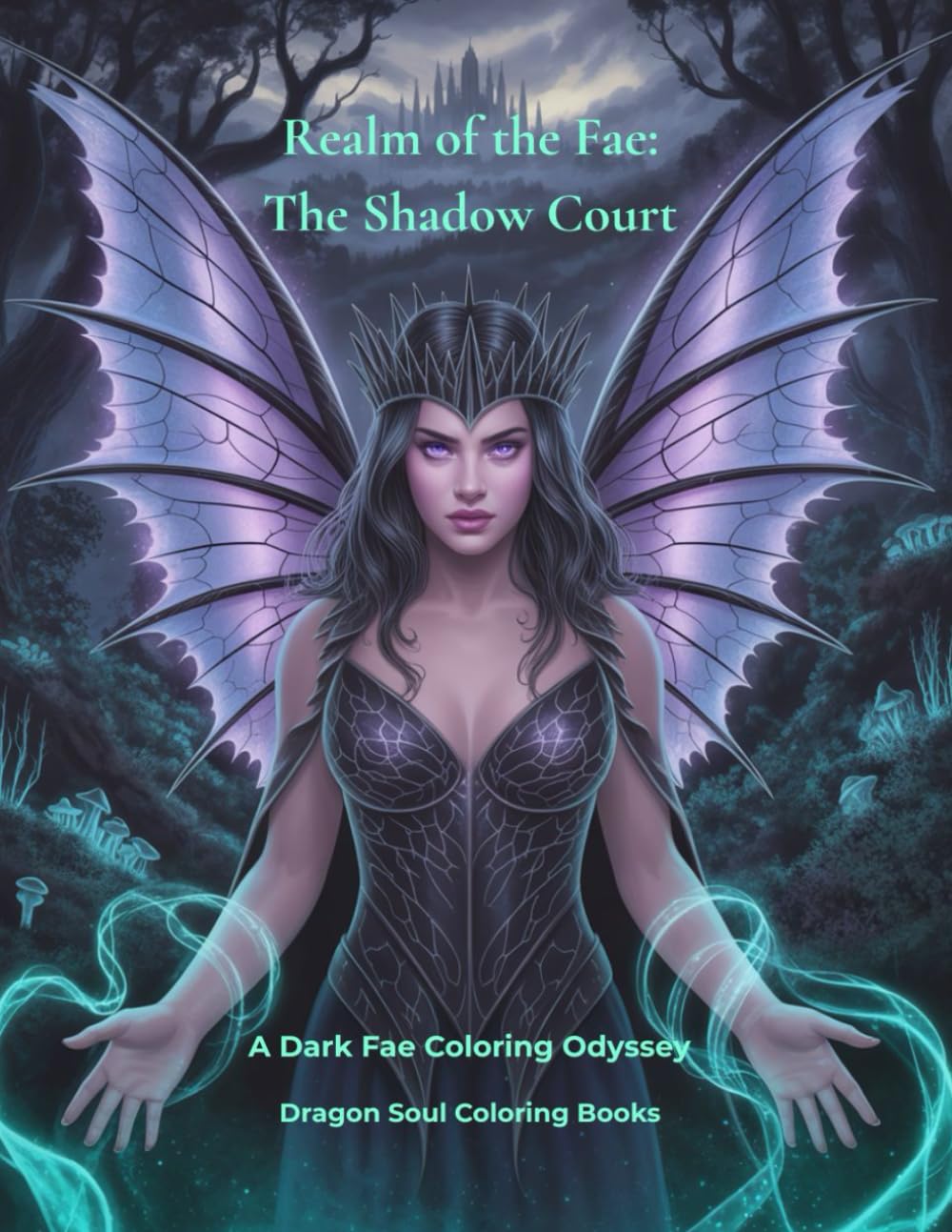 Realm of the Fae. A coloring Odyssey: A Fantasy Coloring Book for Adults Featuring Light and Dark Fae, Fairies, and Mythical Creatures