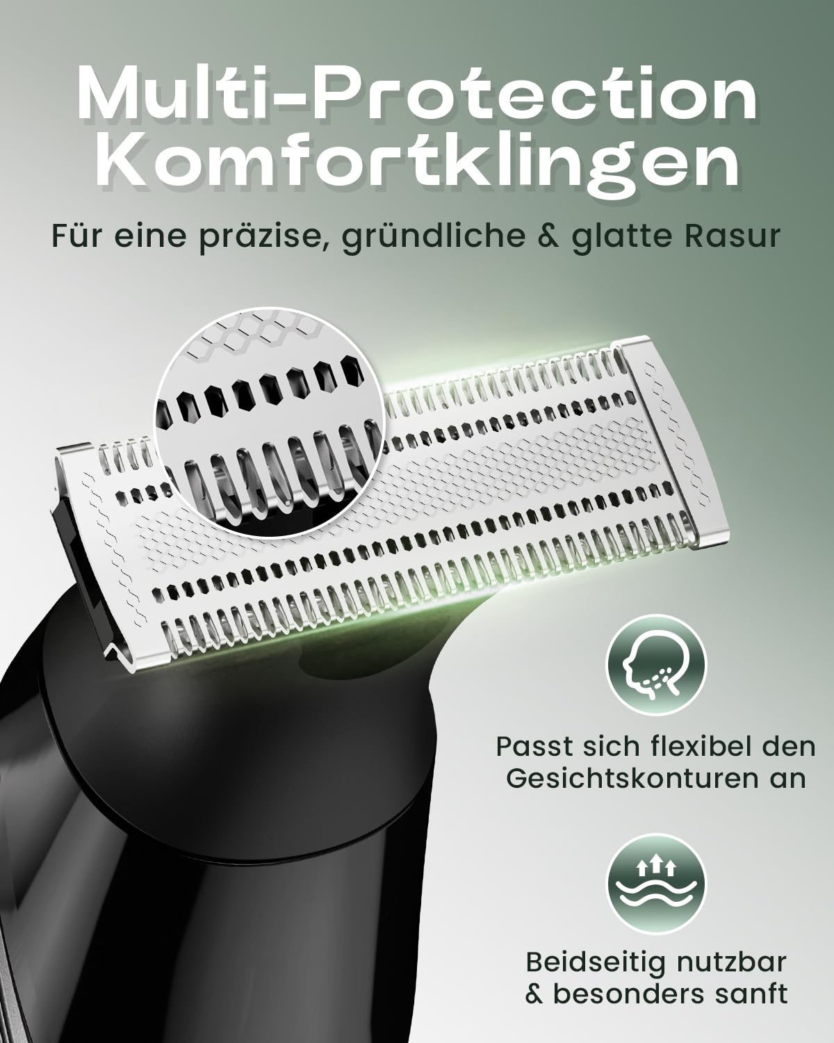 Intimrasierer Mann, Prettywill All-in-One Bodygroomer & Körperrasierer Herren mit Magnetkopf & Doppelklingen, IPX7 Wasserdicht, Elektrischer Rasierer für Ganzkörper & Gesicht, inkl. Aufsteckkämme