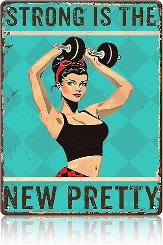 Miniatura 10 de Cartel de metal para gimnasio de estaño | Puedo hacer todas las cosas a través de Cristo | Cartel motivacional retro para gimnasio | Para Gimnasio