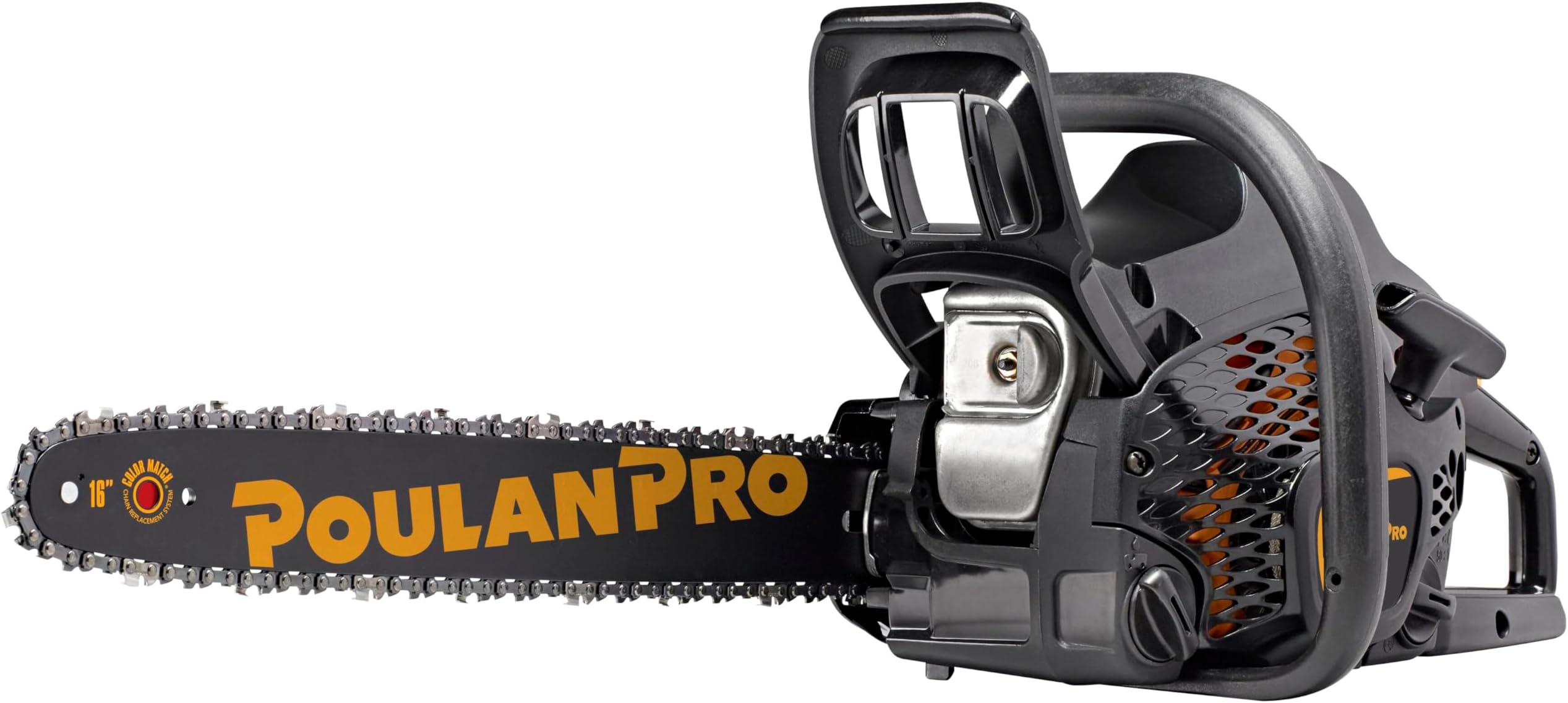 Poulan Pro PR4016, 16 inch chainsaw, 40cc 2-Cycle Gas Powered Chainsaw, Black
