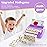 Matching Letter Games for Kids Ages 4-8,Learning & Education Toys for Preschool Boys Girls Spelling/Reading/Math Learning/Word Recognition,Birthday Gifts Educational Toys for Kindergarten Kids, Purple