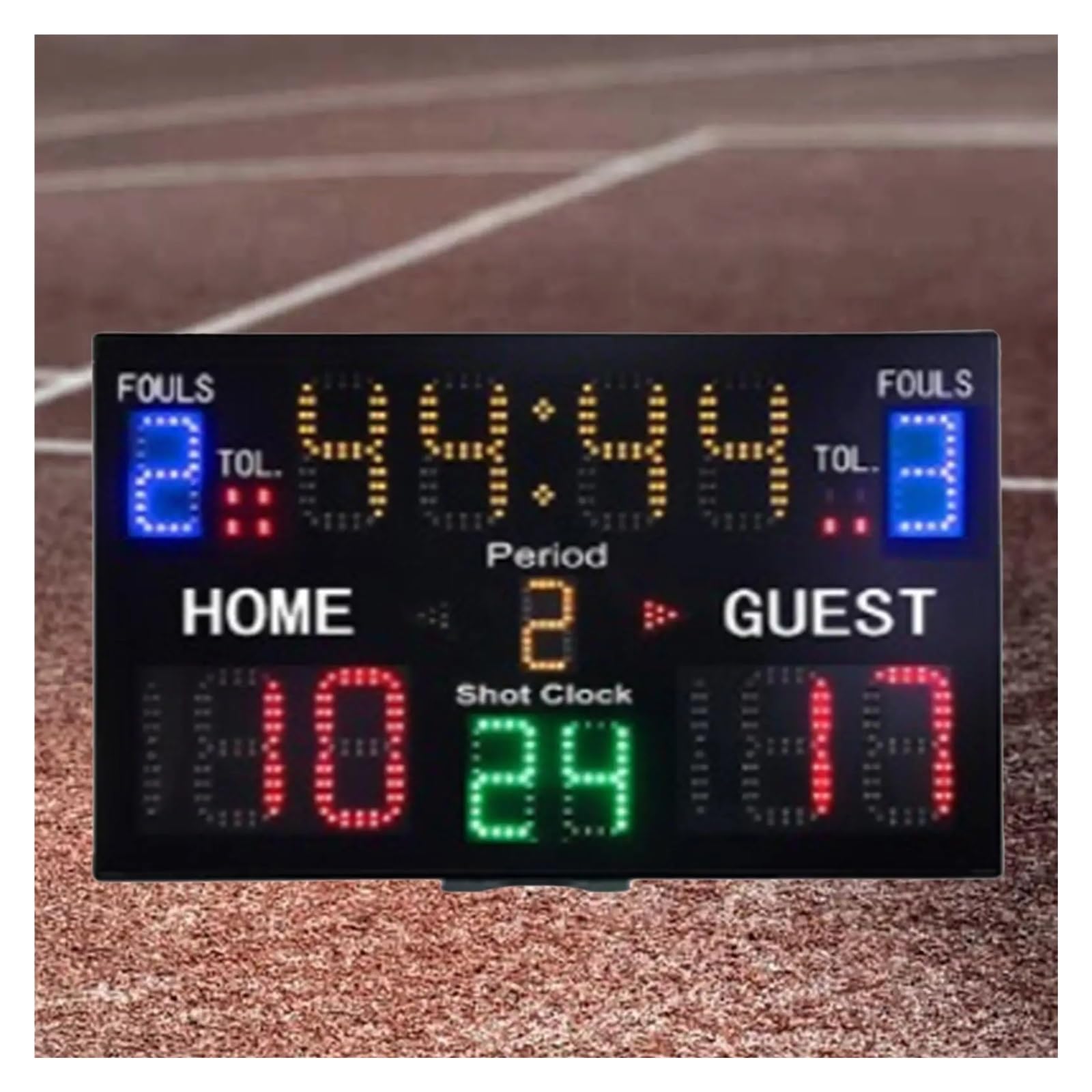 Indoor Basketball Scoreboard Timer Counter ścienny licznik czasu elektronicznej cyfrowej tablicy wyników zegar do boksu judo,