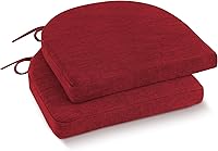Vista 25 de IPYNBAP Cojines para sillas de comedor con lazos y funda extraíble, cojines para sillas de comedor y cocina con parte inferior antideslizante