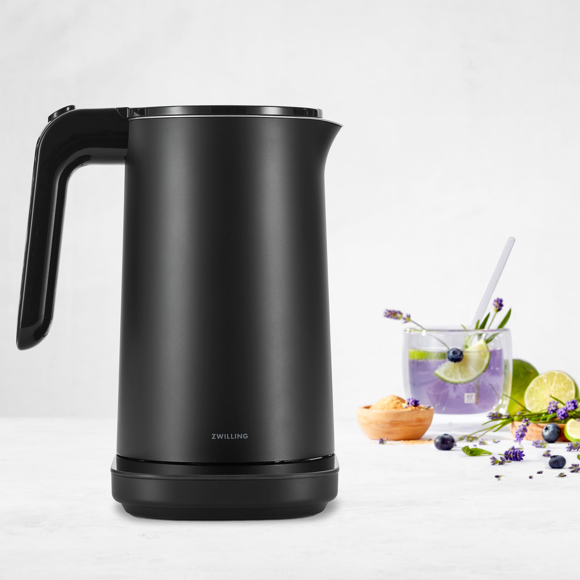 ZWILLING Enfinigy Cool Touch 1-Liter Electric Kettle Pro, Cordless Tea Kettle & Hot Water, Black