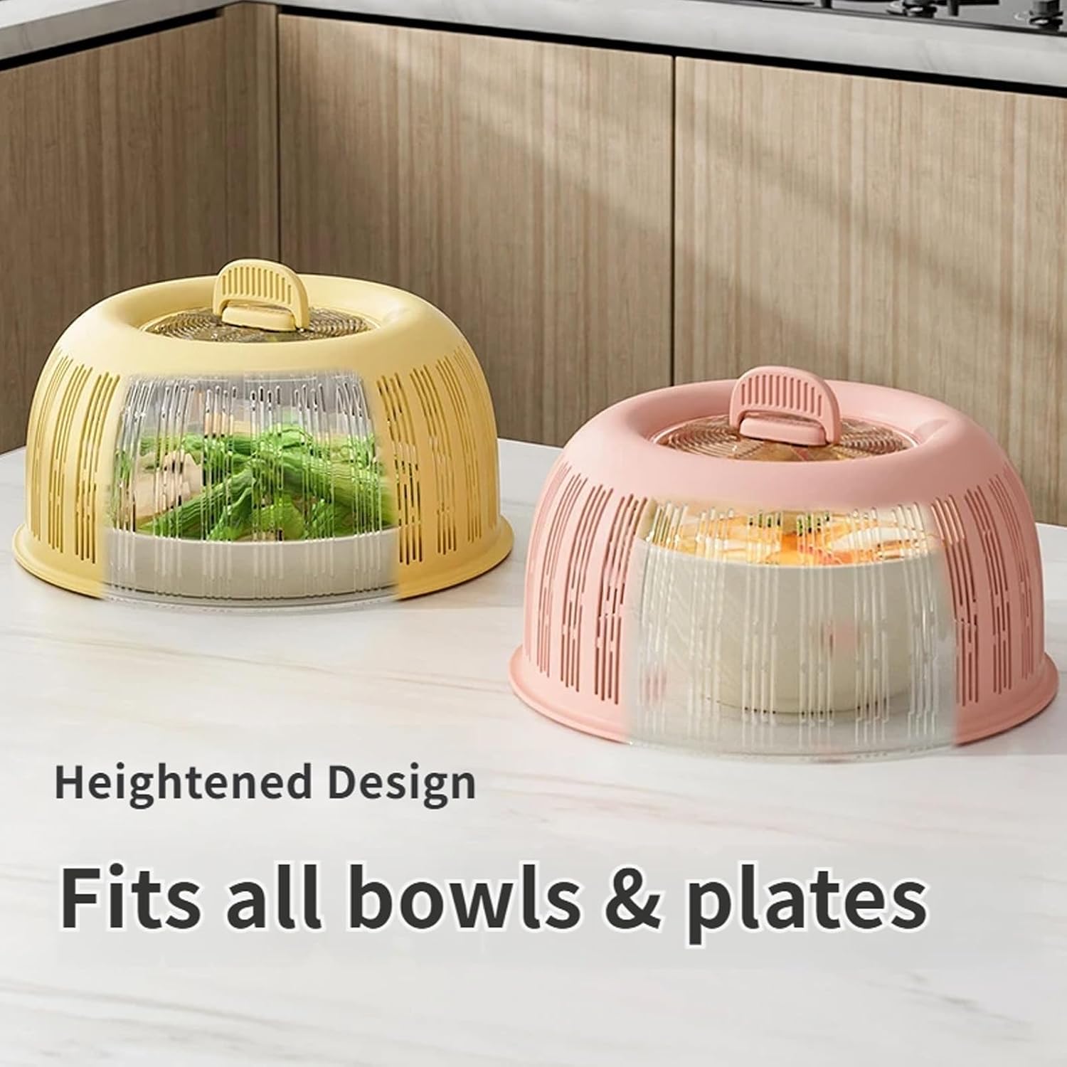 Food Cover Tent, Portable Pp Food Dome Cover, 25cm Foldable Ventilated Lid for Kitchen Outdoor Dining
