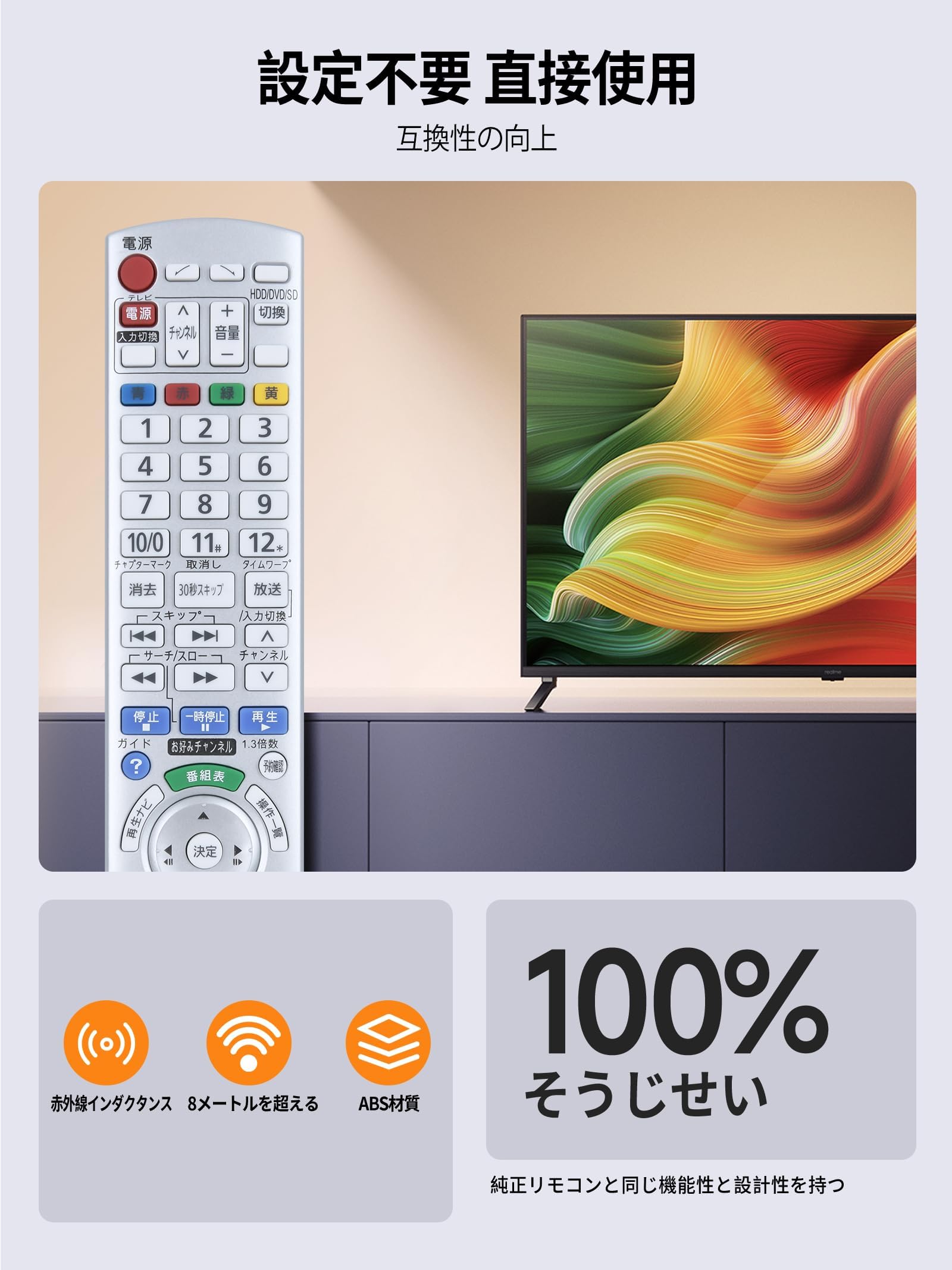 Amazon | ブルーレイレコーダーリモコン EUR7658YE0 for Panasonic