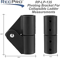 Vista 3 de RecPro Soporte giratorio para escalera plegable para caravana, paquete de 2