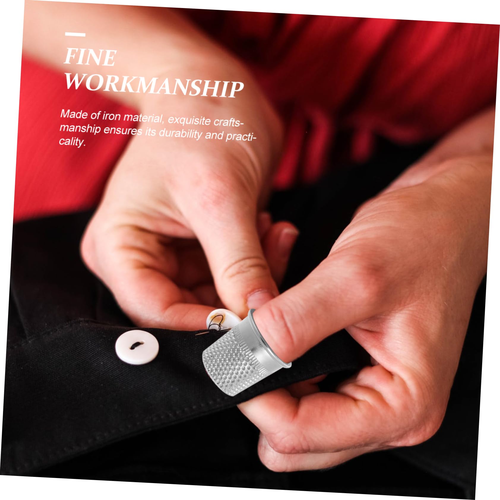 5 Ditali Per Cucito A Mano In Metallo - Regolabili, Per Ricamo, Trapuntatura, Protezione Dita