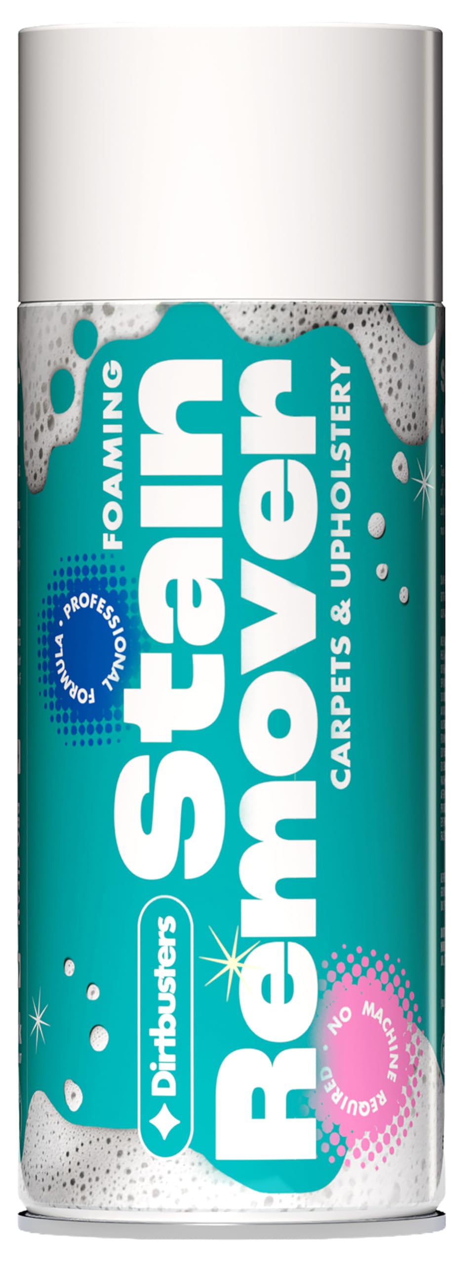 Dirtbusters Foaming Carpet Stain Remover – Professional Carpet Cleaner Spray & Upholstery Cleaner for Rugs, Sofas, Fabric, Pet Stains & Old Marks – No Machine Needed (400ml)