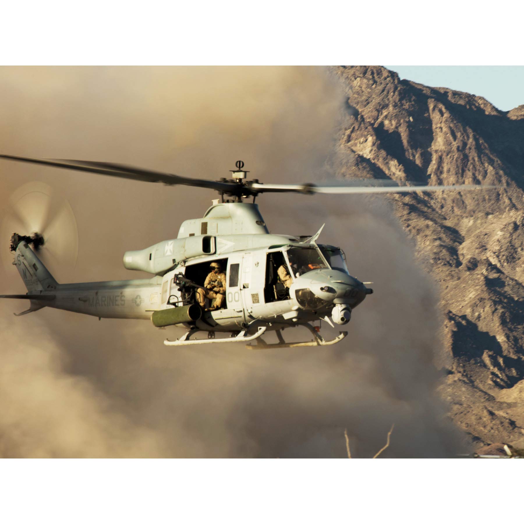 Artery8 Military USA Marines Helicopter UH-1Y Venom Large Wall Art Poster Print Thick Paper 18X24 Inch