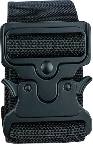 Miniatura 9 de KUNN Cinturón de trabajo de 2 pulgadas de ancho con hebilla de liberación rápida, resistente, multiusos, cinturones para hombre