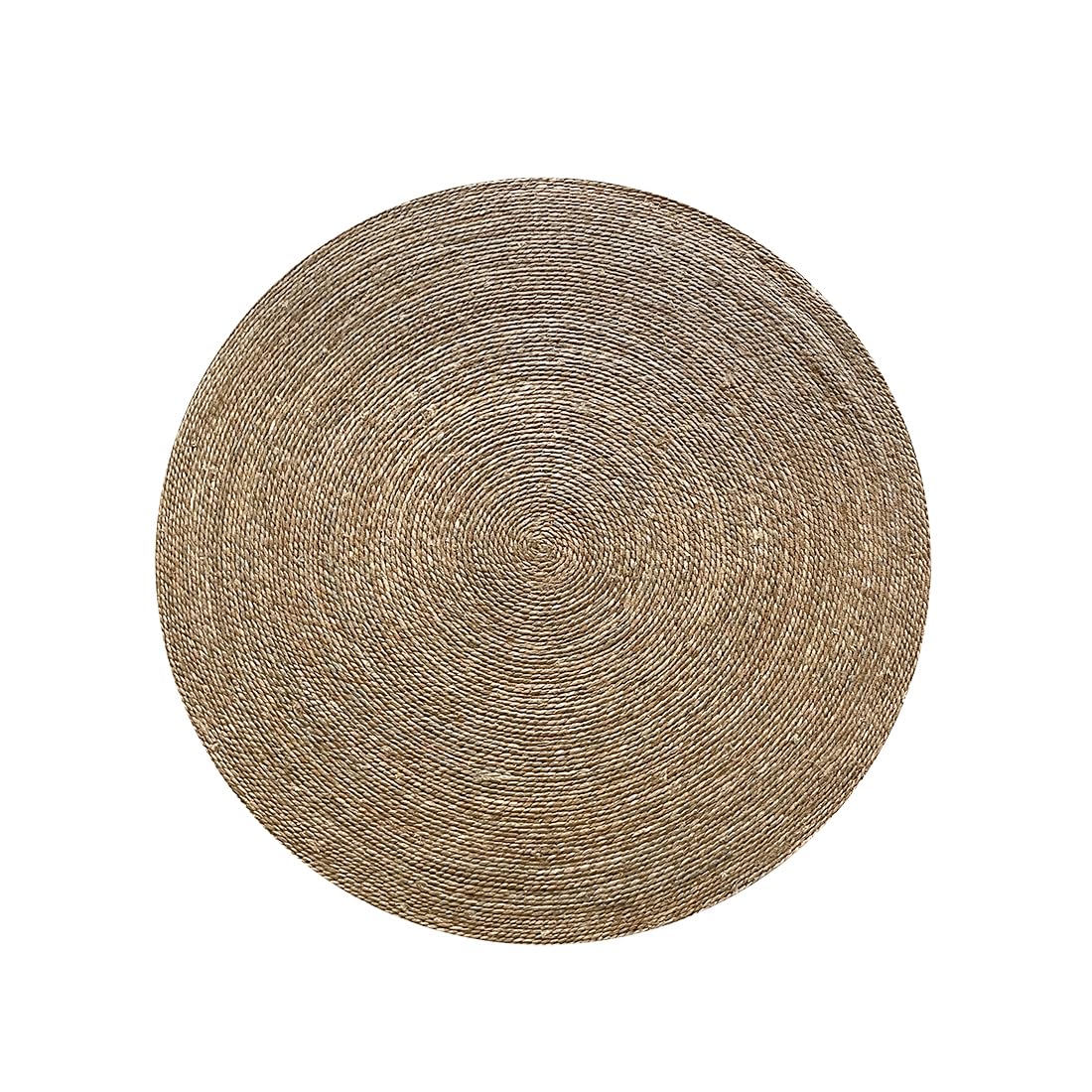 Acomoda Textil - Alfombra de Yute Ecológica de Fibra Natural. Alfombra Grande y Resistente de Fácil Limpieza para Hogar, Casa y Oficina en Interior y Exterior. (Redonda 120 cm Ø, Arte)