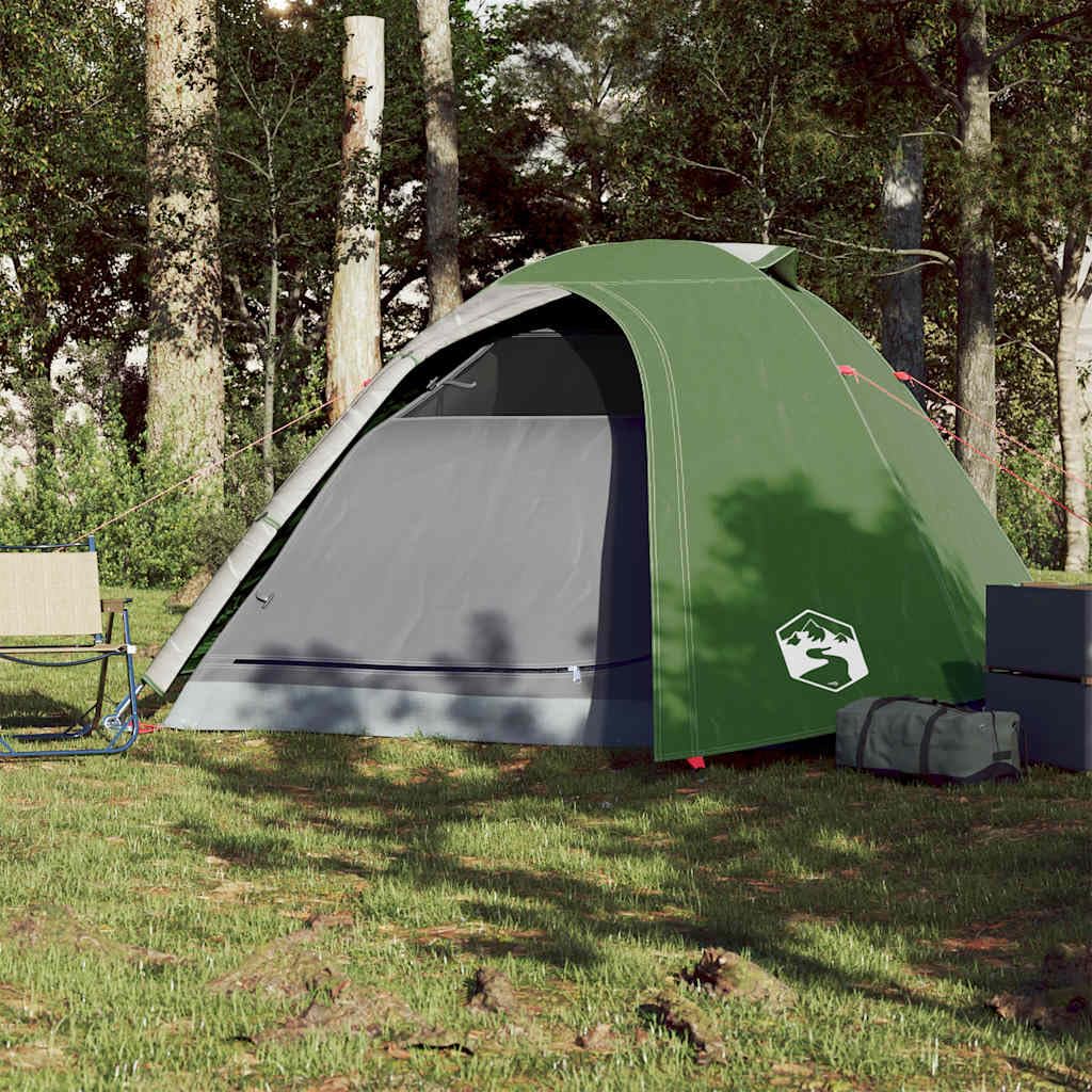 Tienda de campaña de cúpula para 2 personas, color verde, resistente