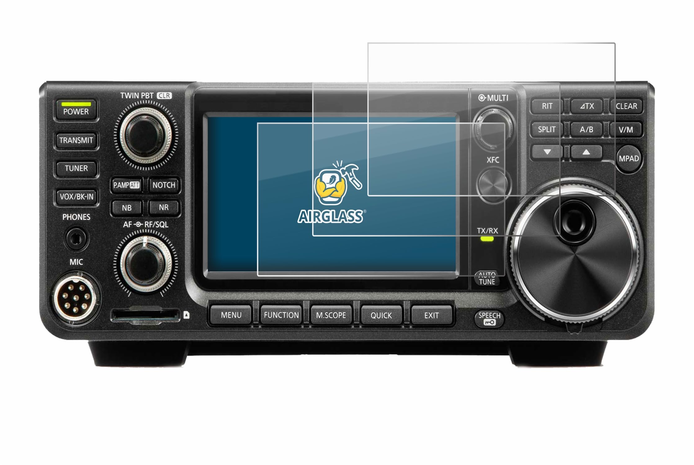 BROTECT AirGlass Schutzfolie Für Icom IC-9700 – 9H Kratzfest, Anti-Fingerprint, Made In Germany