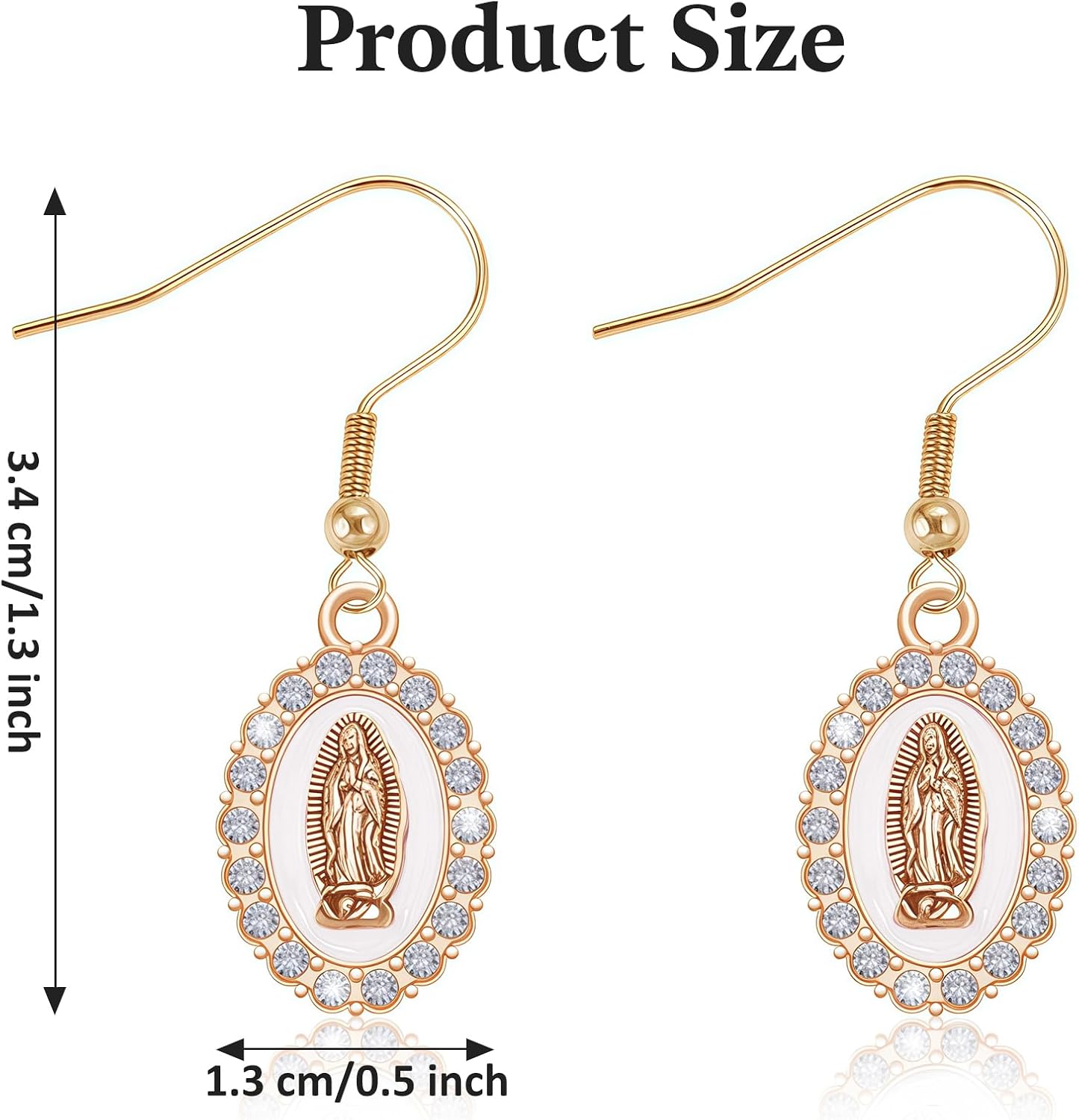virgen de guadalupe earrings - Authentic Craftsmanship & Materials