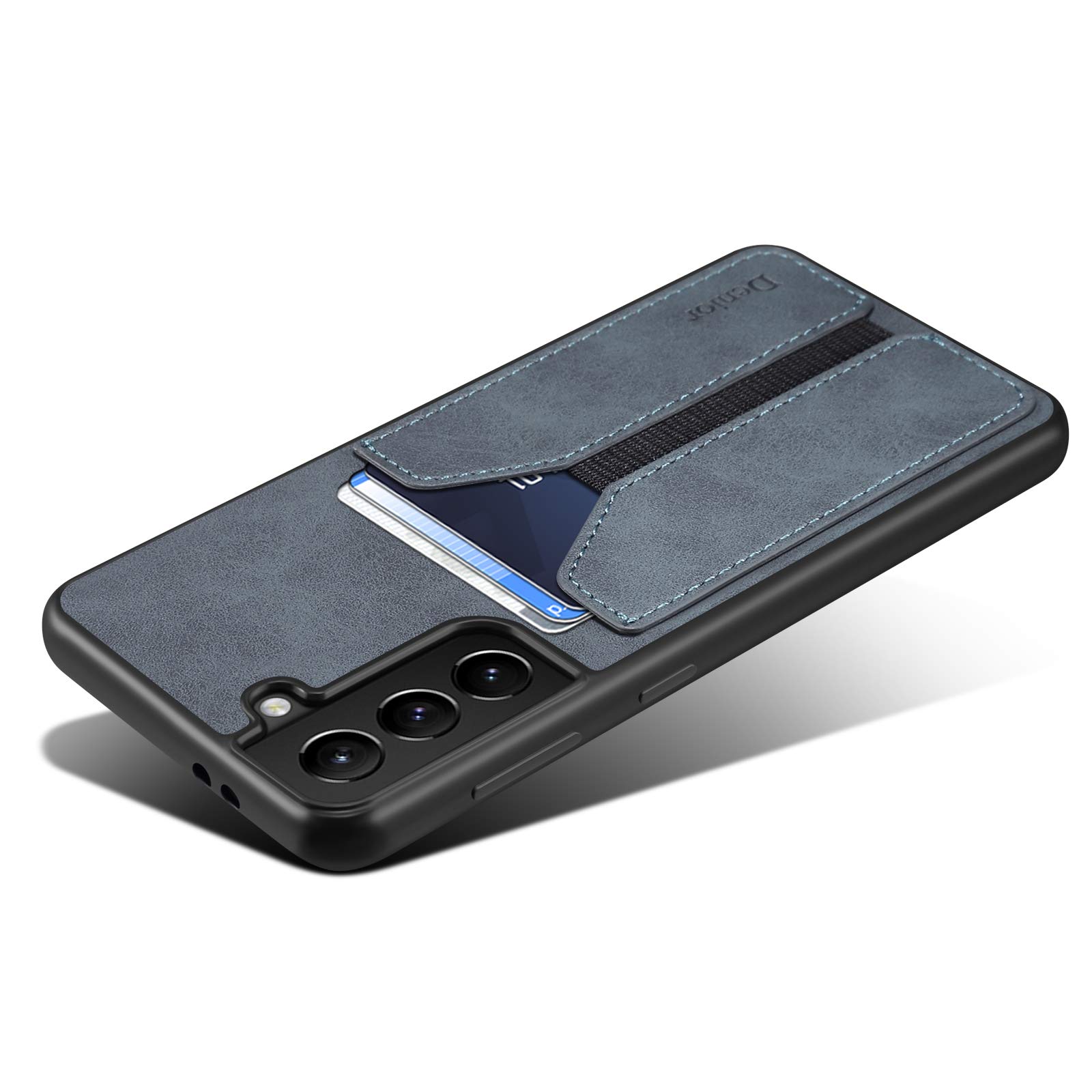 Kowauri Case for Samsung Galaxy S22 5G,PU Leather Wallet Case with Credit Card Slot Holder Ultra Slim Protector Case for Samsung Galaxy S22 5G (Gray)