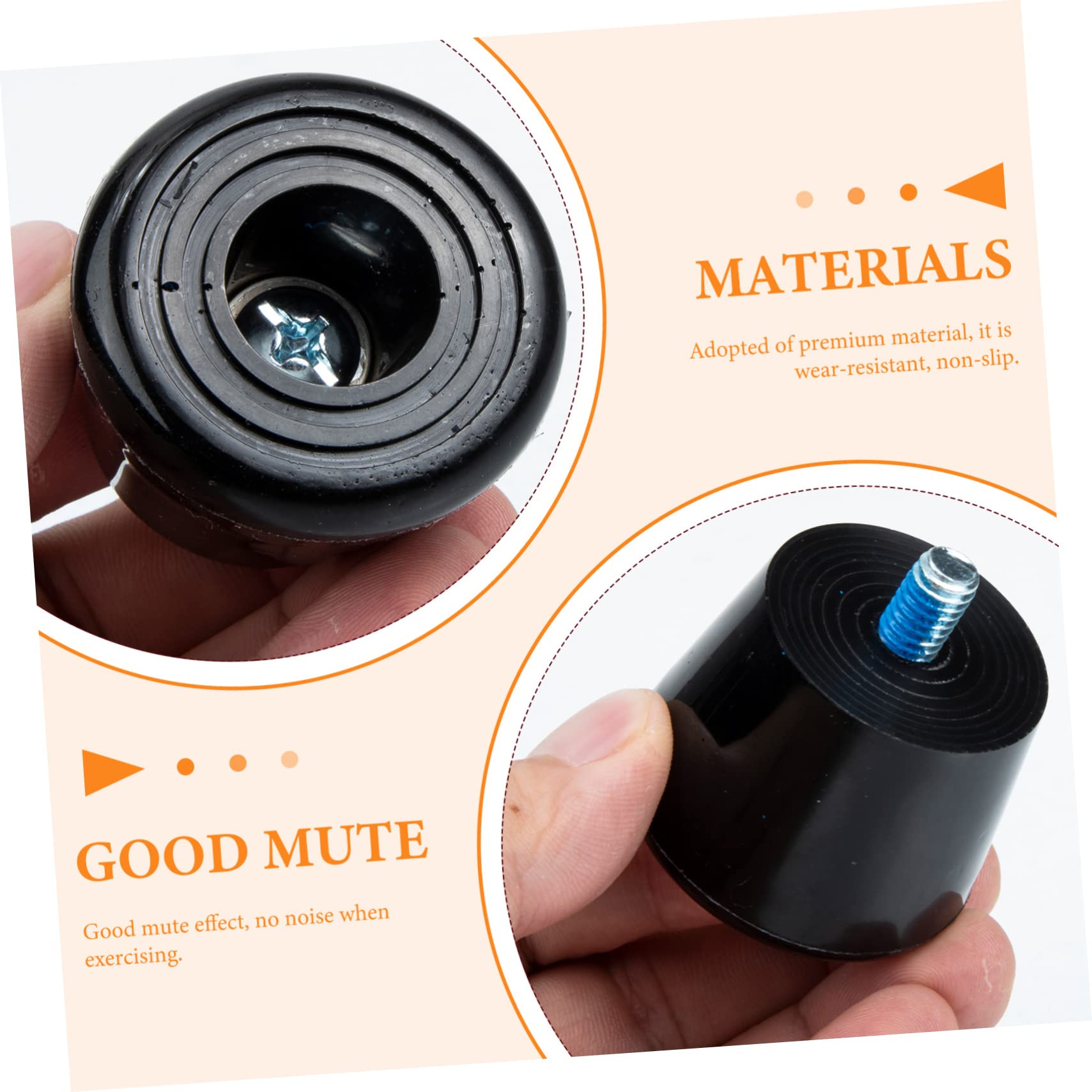 Toddmomy 3 Sets Roller Skate Accessories Skates Rubber Brakes for Roller Shoes Replaceable Toe Stops Easy to Install