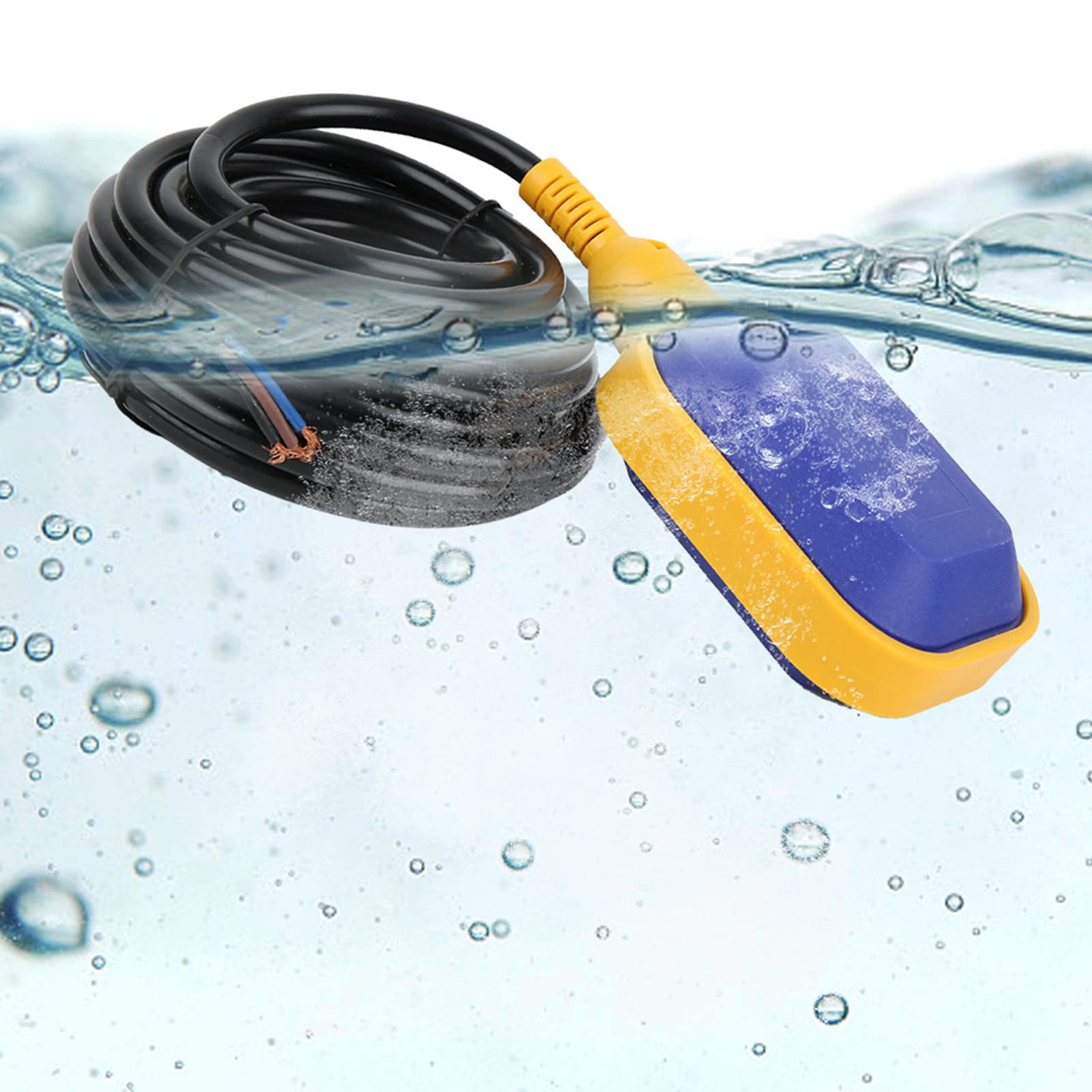 Interruttore a galleggiante in plastica KEY-6 Cavo da 6 m, Sensore di livello del liquido 0-250 V per controller di drenaggio dell'alimentazione dell'acqua, Interruttore