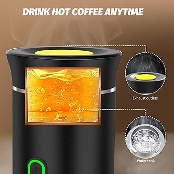 Cafetera Espresso Eléctrica, Máquina de Café 3 En 1, Cápsulas Pequeñas, Grandes Cápsulas, Café Molido, Cafetería Portátil para Oficina Casa Senderismo2