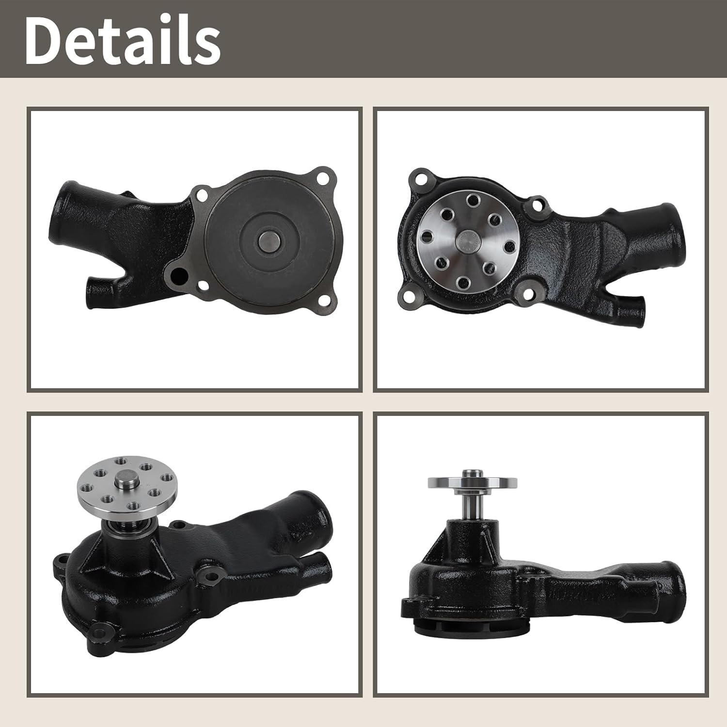 65142A1 Marine Circulating Water Pump Fit for Volvo Penta MerCruiser OMC GM Sierra 2.5L 3.0L 4.0L Replaces# 3854017 984360 814755 18-3575 15100