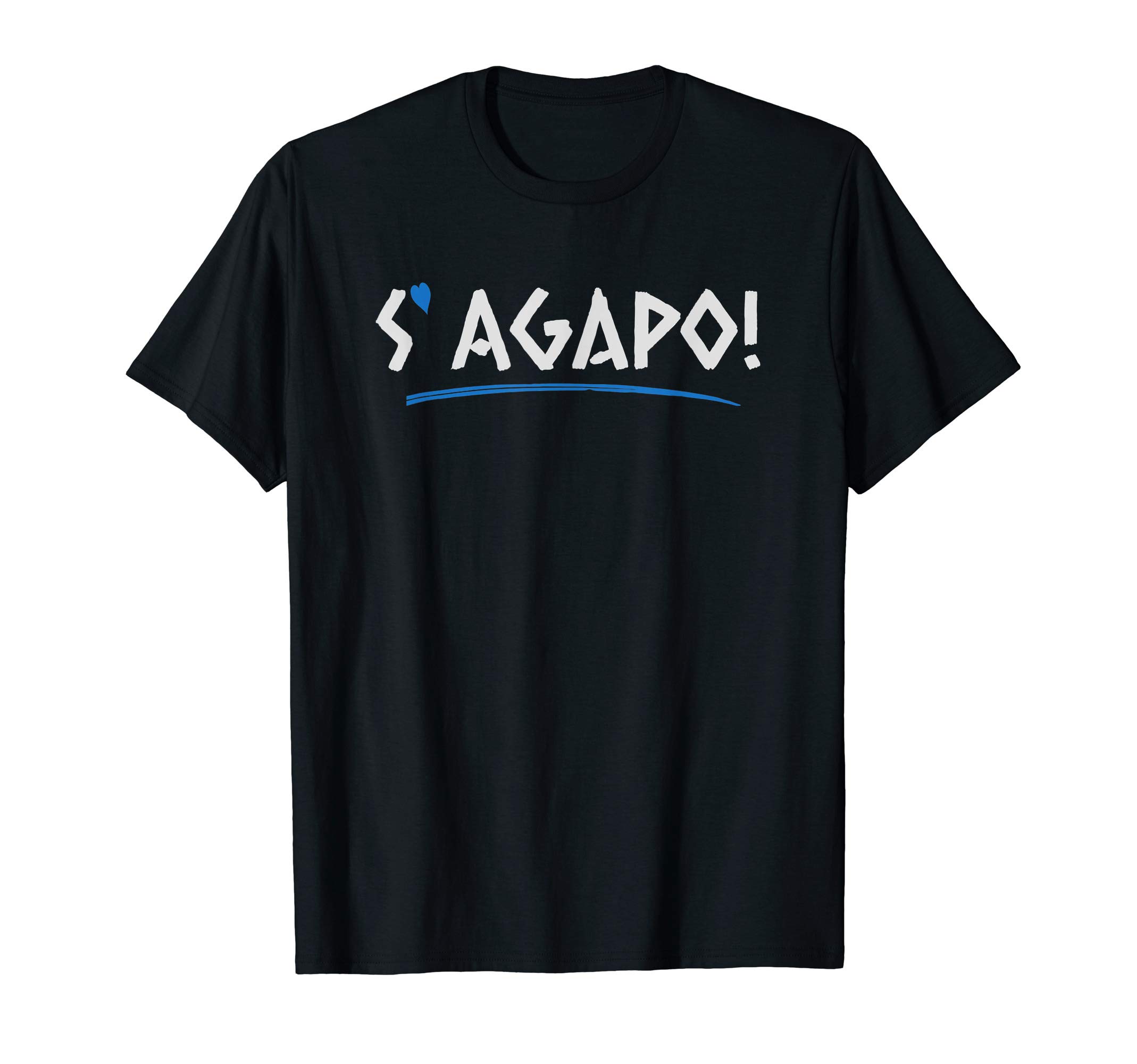 I Love You Greek ShirtS' Agapo means I Love You in Greek T-Shirt Greek Love Gift