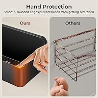 Vista 4 de Orimade Shower Caddy 3-Pack, No-Drill Adhesive Shelves with 4 Hooks for Bathroom, Rustproof ABS Storage Organizer Set, Black Negro