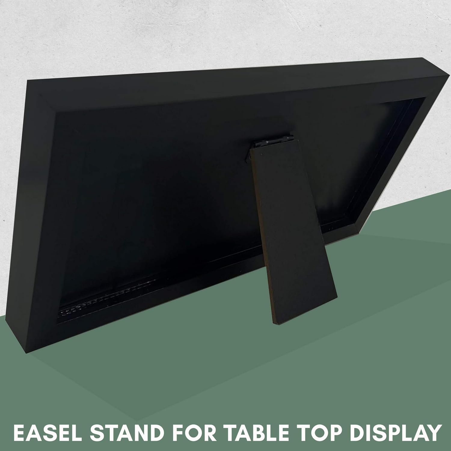 CountryArtHouse Antique Gold First Dollar Frame with Black Photo Mat, Dollar Bill Holder With Easel Stand and Wall Hanger Included