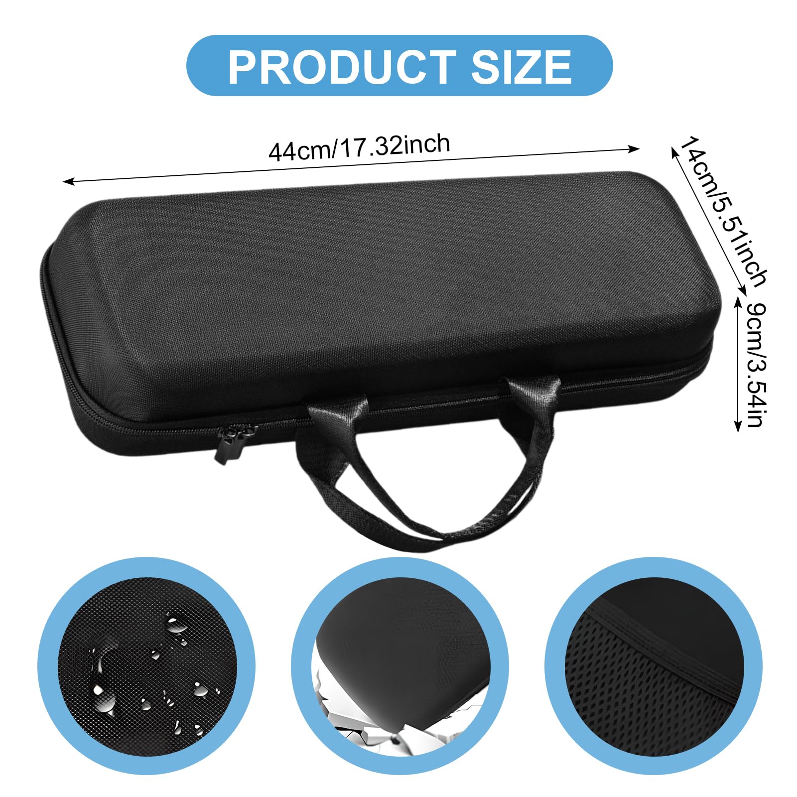 Travel Carrying Case for Dyson Airstrait Portable Storage Bag for Dyson Hair Straightener Waterproof Storage Bag for Hair Straightener Hard Carrying Case Compatible with Dyson Airstrait HT01 - Image 2