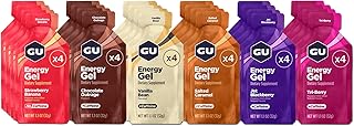 GU Energy, Original Energy Gels, Assorted Flavors, Pouch, 24 Count