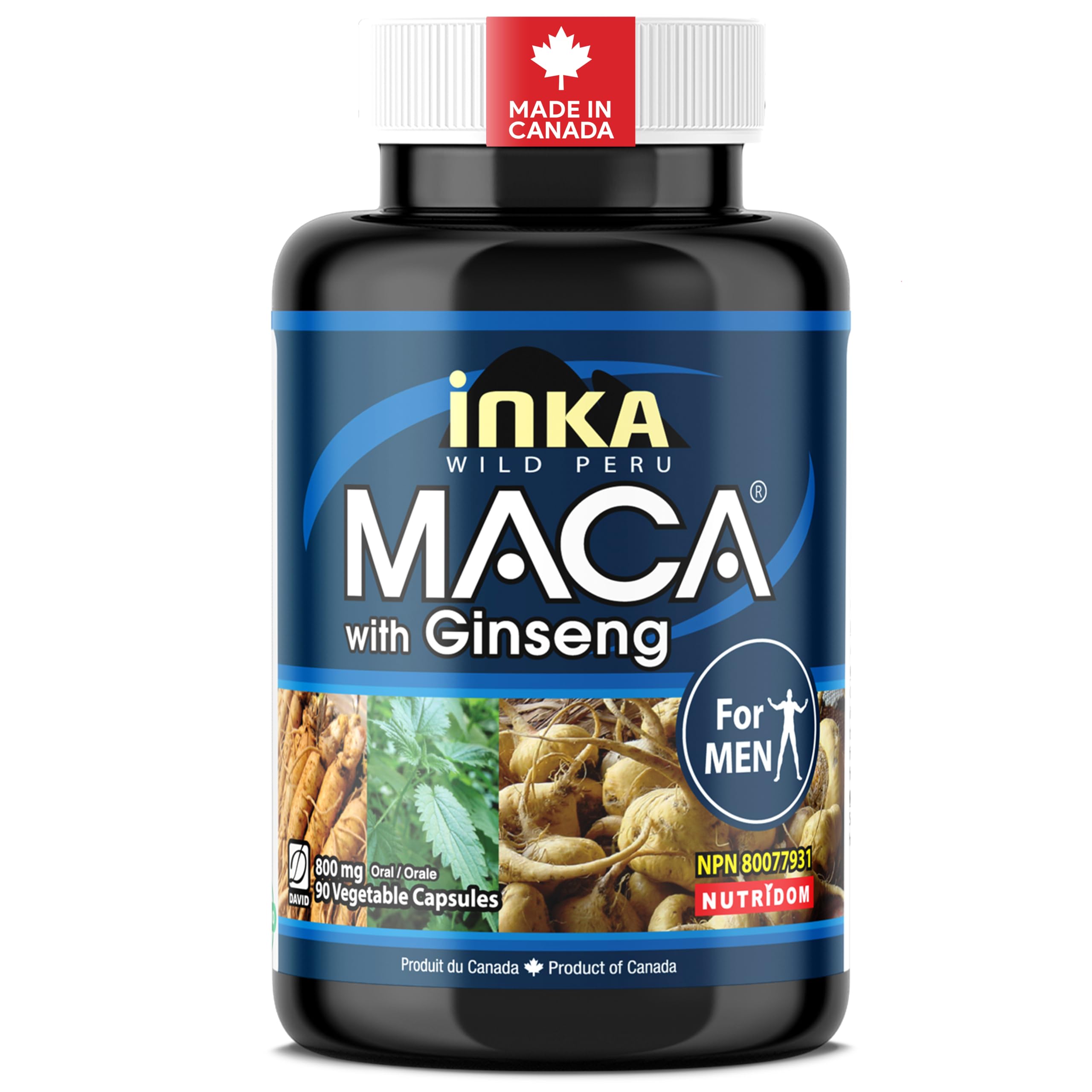 Complément Alimentaire Maca 36000 Mg + Ginseng Américain - 975mg/capsule, Valable Jusqu'à 03/2027