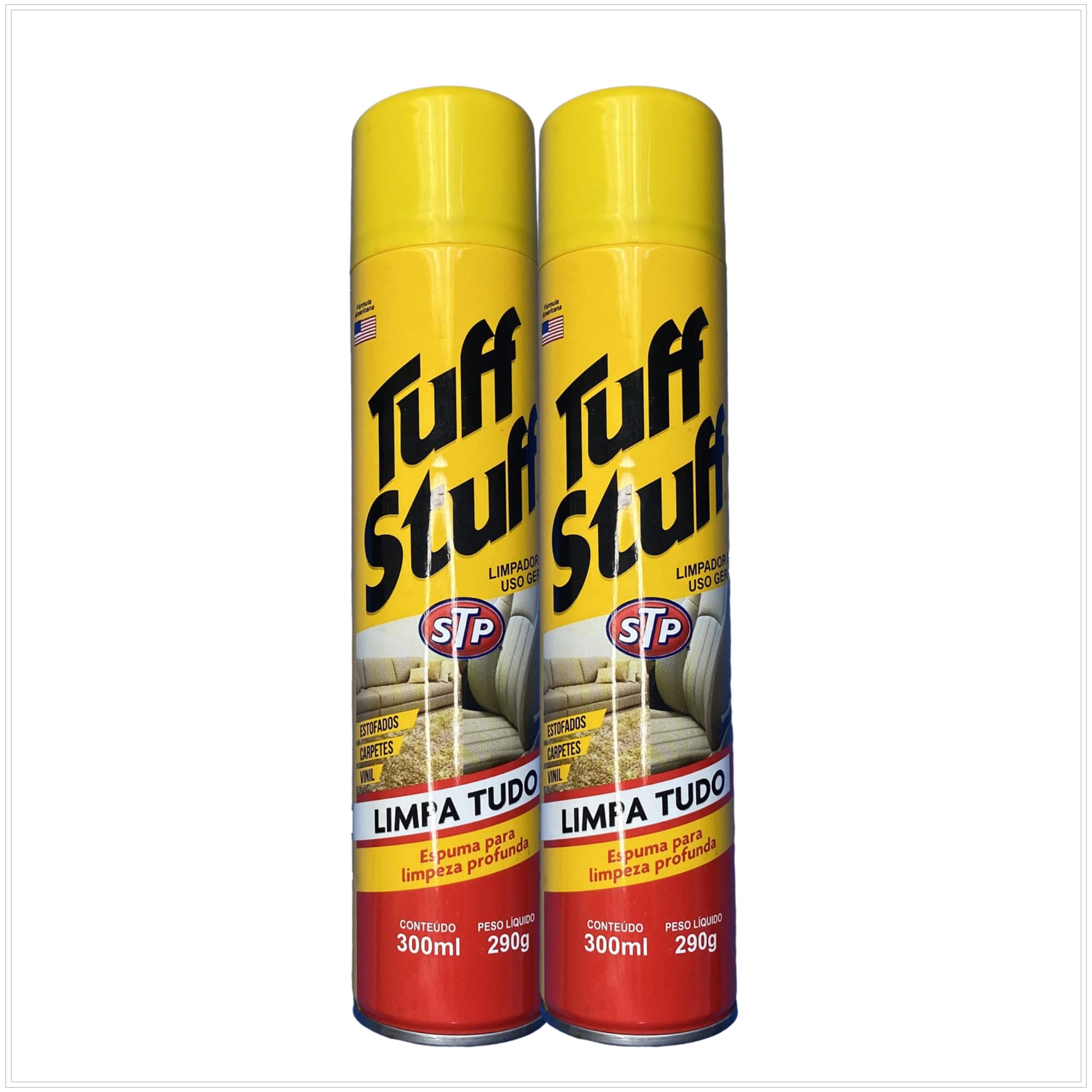 Kit 2 Limpeza Tuff Stuff Espuma Magica de limpeza Bancos Carpetes
