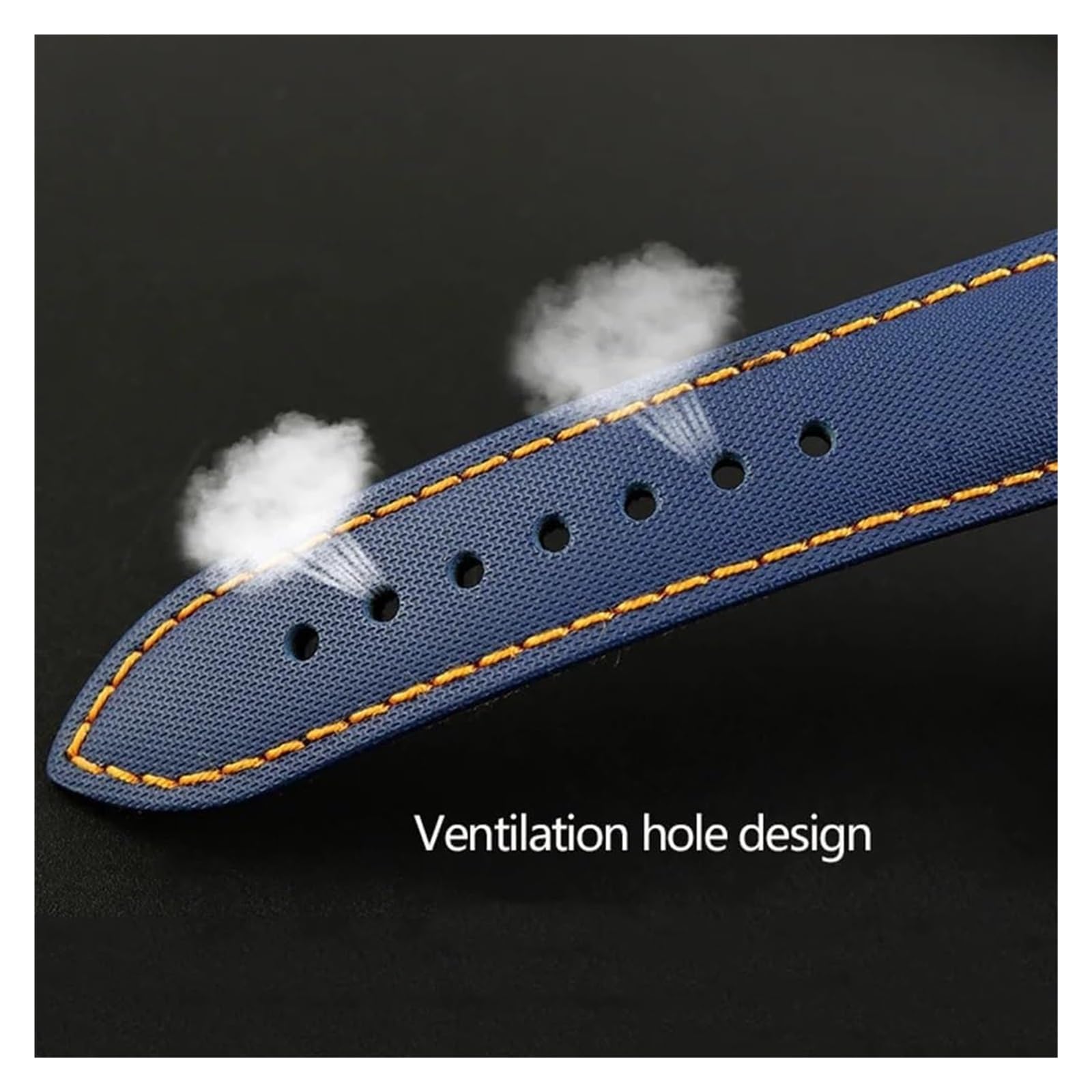 Remplacement du bracelet de la montre intelligente Bracelet de montre en cuir et toile de Nylon Bracelet de montre à dégagement rapide Bracelet de montre Bracelet de remplacement universel Bracelet de