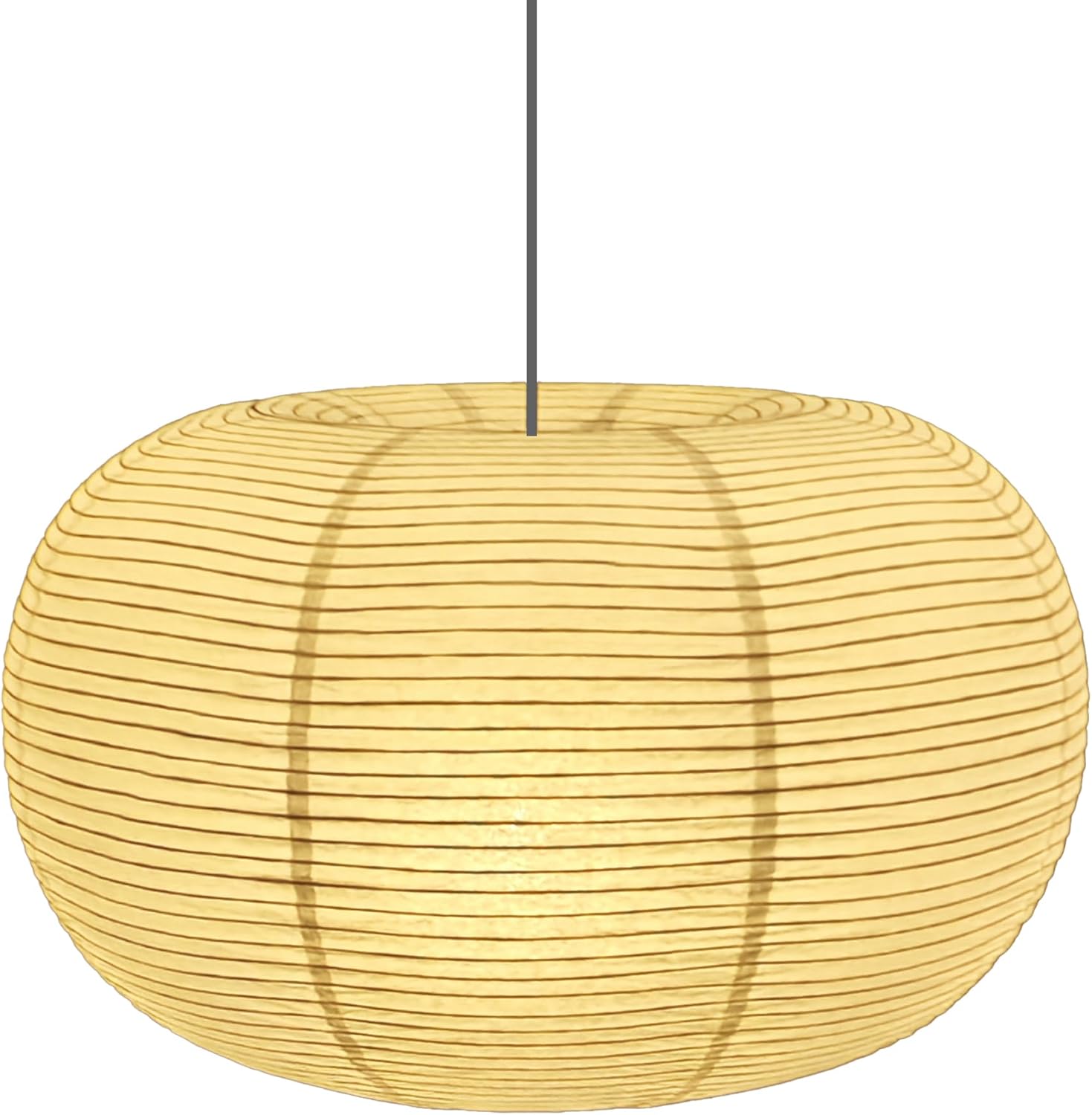 Large Paper Lantern, Beige Apple Lamp Shade, Bohemian Style Lantern Pendant Light Shade, Suitable for Indoor Ceiling Decor (19.69)